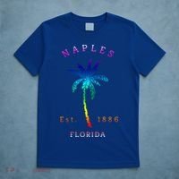Retro Cool Original Naples Florida Beach Palm Tree Gift T-Shirt thumb 5