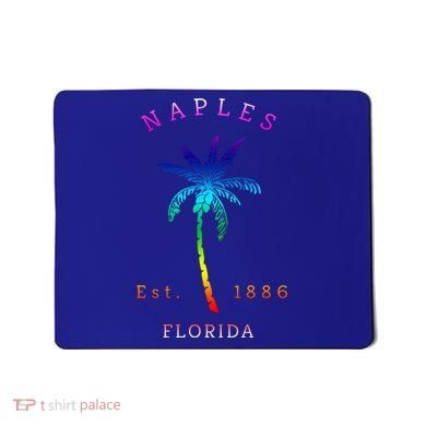 Retro Cool Original Naples Florida Beach Palm Tree Gift Mousepad
