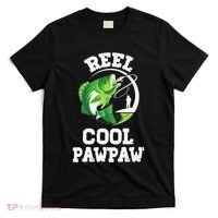 Reel Cool Pawpaw Fishing Fisherman Funny Retro Pawpaw T-Shirt thumb 0