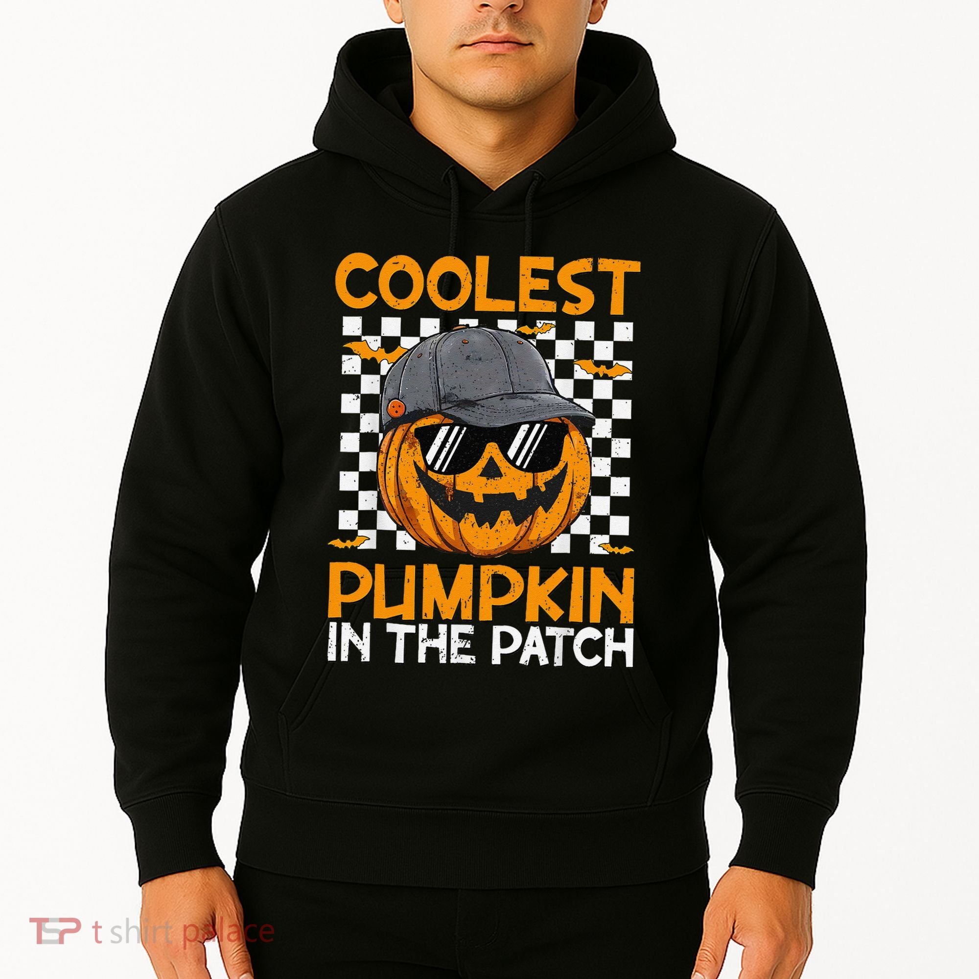 Retro Coolest Pumpkin In The Patch Outfit Halloween Hoodie