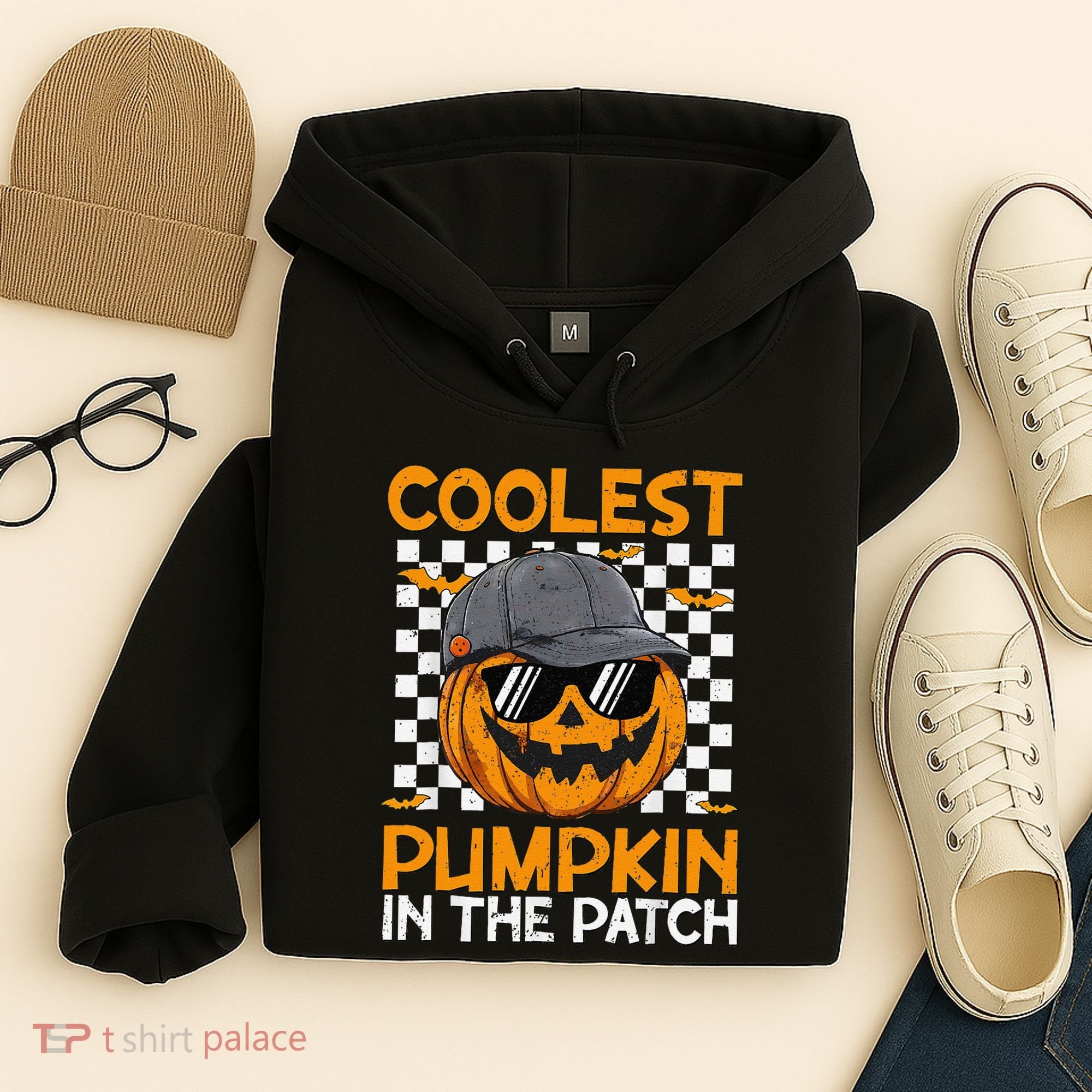 Retro Coolest Pumpkin In The Patch Outfit Halloween Hoodie