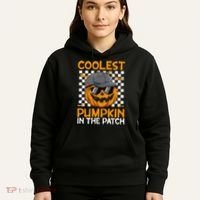 Retro Coolest Pumpkin In The Patch Outfit Halloween Hoodie thumb 5