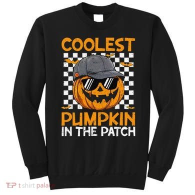 Retro Coolest Pumpkin In The Patch Outfit Halloween Sweatshirt