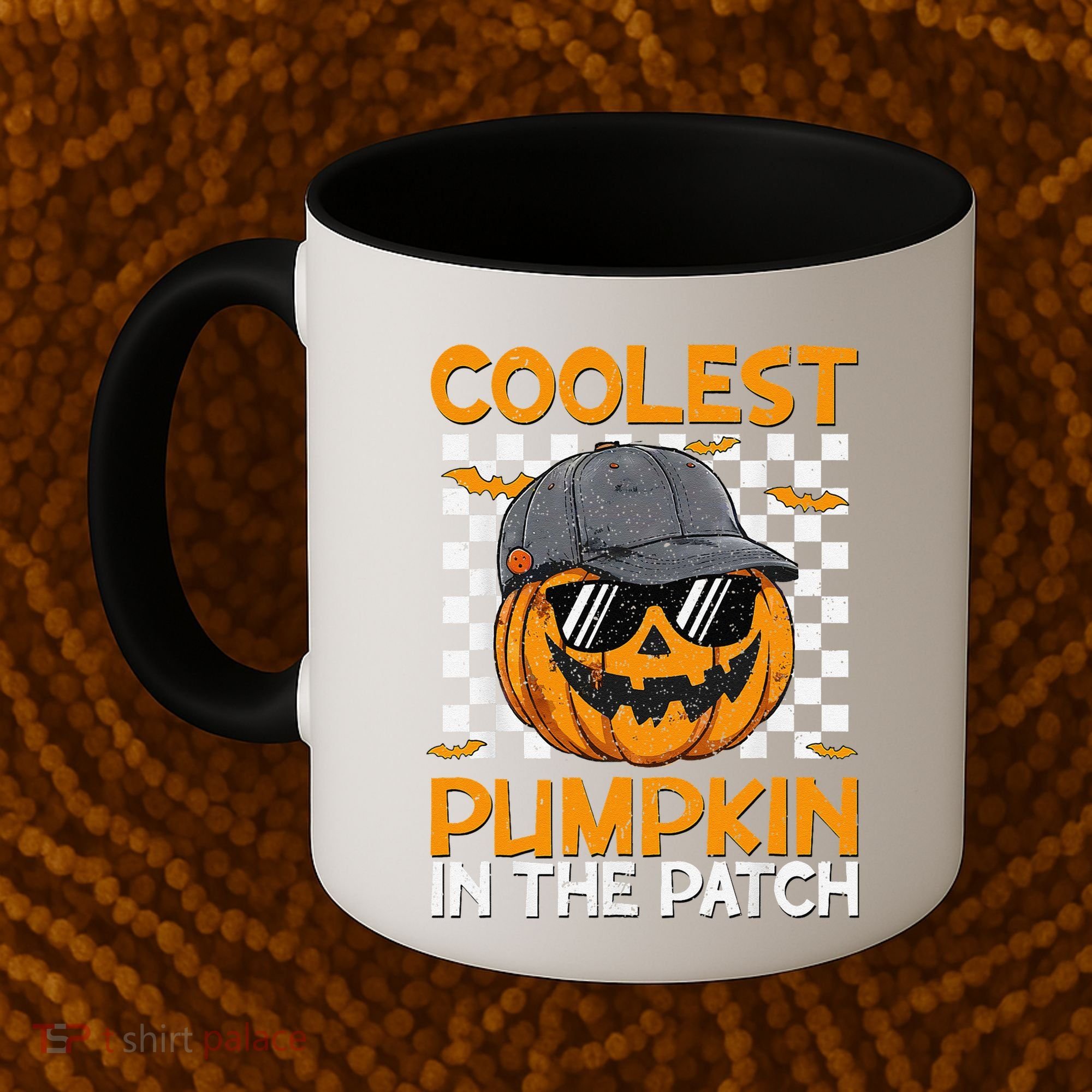 Retro Coolest Pumpkin In The Patch Outfit Halloween Coffee Mug