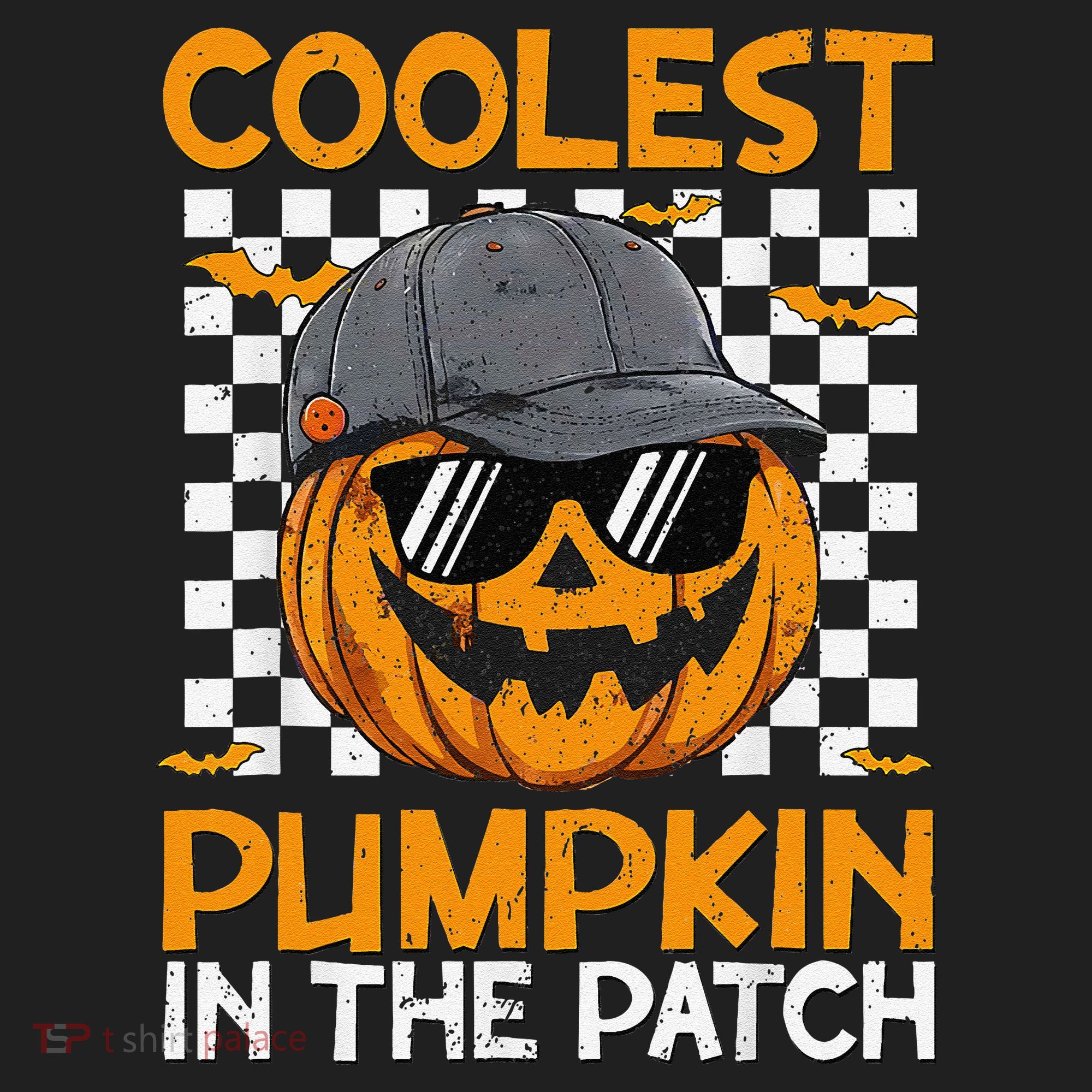 Retro Coolest Pumpkin In The Patch Outfit Halloween Beanie