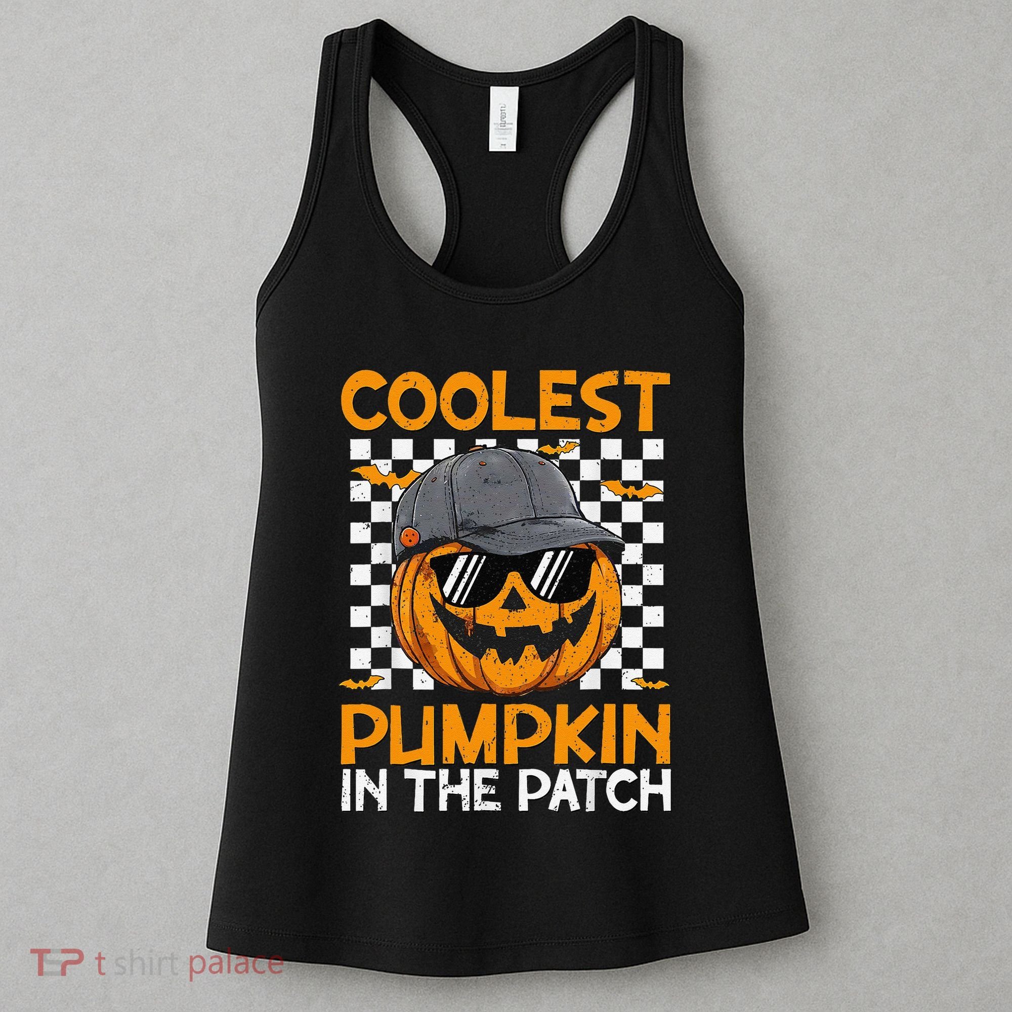 Retro Coolest Pumpkin In The Patch Outfit Halloween Women's Tank Top