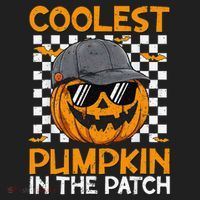 Retro Coolest Pumpkin In The Patch Outfit Halloween Hat thumb 2