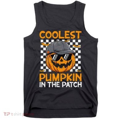 Retro Coolest Pumpkin In The Patch Outfit Halloween Tank Top