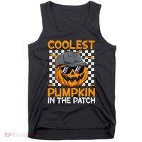 Retro Coolest Pumpkin In The Patch Outfit Halloween Tank Top thumb 0