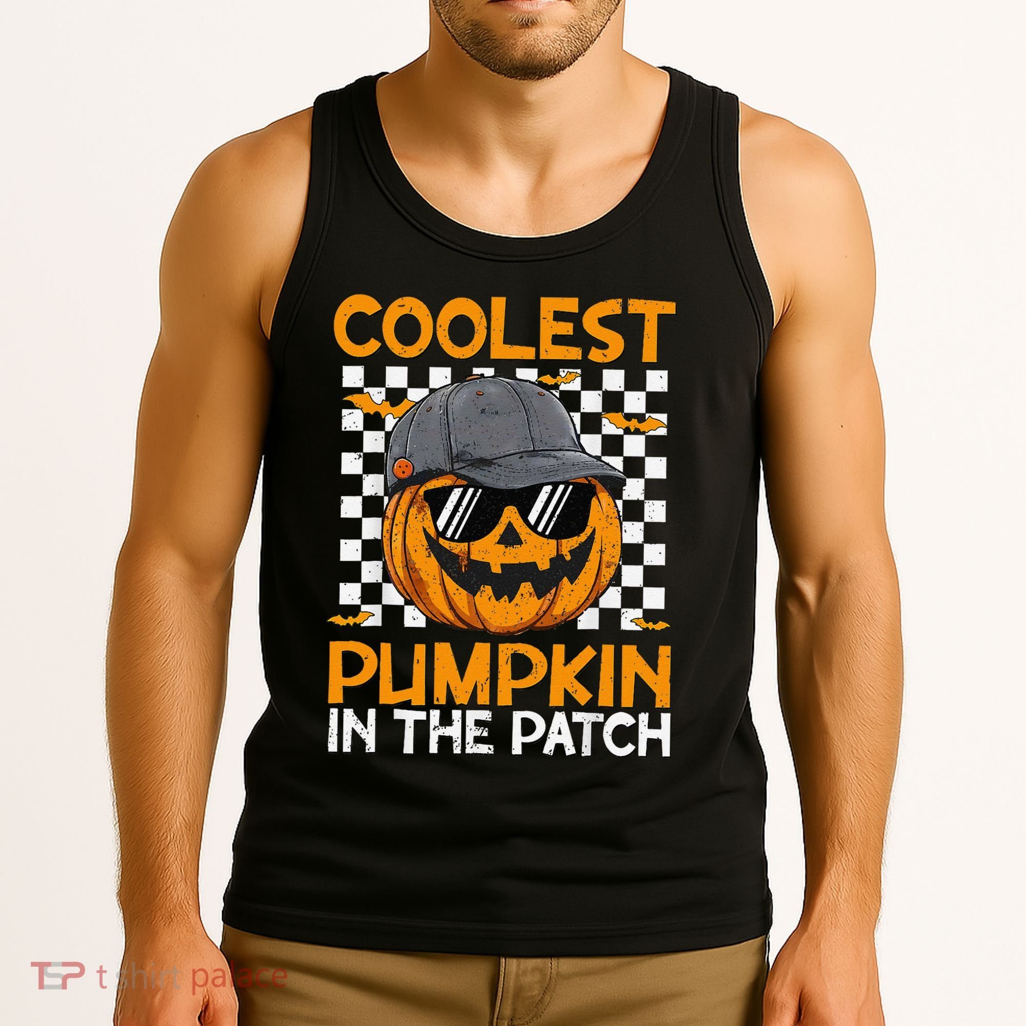 Retro Coolest Pumpkin In The Patch Outfit Halloween Tank Top