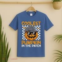 Retro Coolest Pumpkin In The Patch Outfit Halloween T-Shirt thumb 2