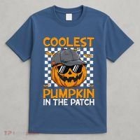 Retro Coolest Pumpkin In The Patch Outfit Halloween T-Shirt thumb 4