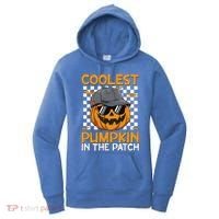 Retro Coolest Pumpkin In The Patch Outfit Halloween Women's Hoodie thumb 0