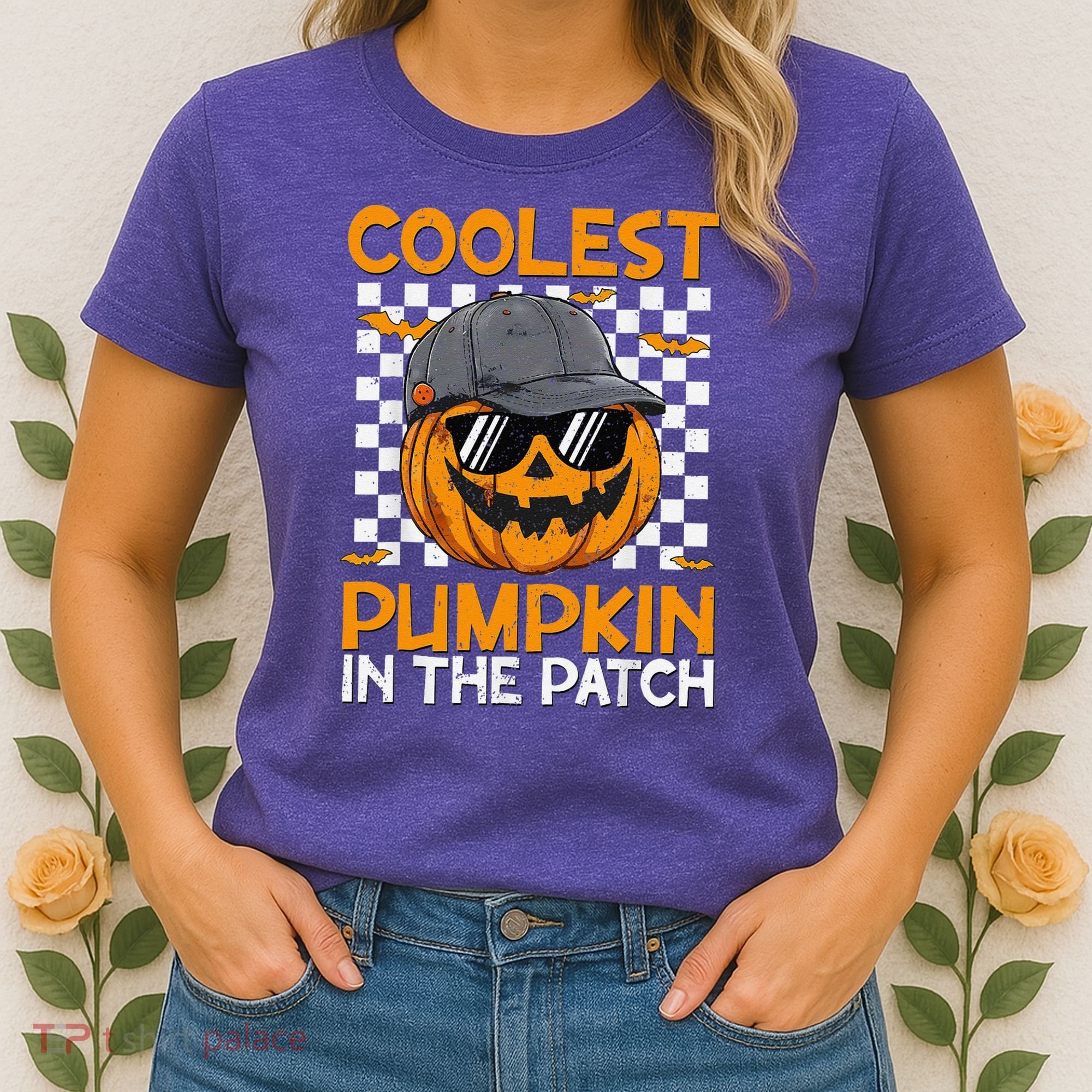 Retro Coolest Pumpkin In The Patch Outfit Halloween Women's T-Shirt
