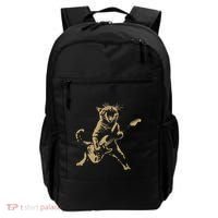 Rock Cat Playing Guitar Funny Guitar Cat Backpack thumb 0