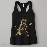 Rock Cat Playing Guitar Funny Guitar Cat Women's Tank Top thumb 3