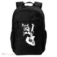 Rock Cat Playing Guitar Funny Guitar Cat Backpack thumb 0