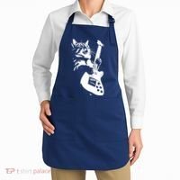 Rock Cat Playing Guitar Funny Guitar Cat Apron thumb 2