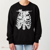 Ribcage Cats Pastel Goth Alt Clothes Aesthetic Egirl Women's Sweatshirt thumb 0