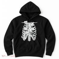 Ribcage Cats Pastel Goth Alt Clothes Aesthetic Egirl Hoodie thumb 0