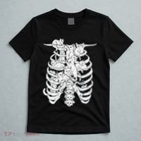 Ribcage Cats Pastel Goth Alt Clothes Aesthetic Egirl T-Shirt thumb 5