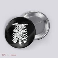 Ribcage Cats Pastel Goth Alt Clothes Aesthetic Egirl Button thumb 0
