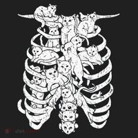 Ribcage Cats Pastel Goth Alt Clothes Aesthetic Egirl Beanie thumb 2