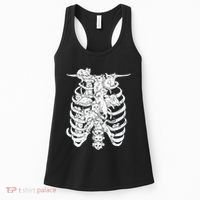 Ribcage Cats Pastel Goth Alt Clothes Aesthetic Egirl Women's Tank Top thumb 0
