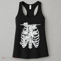 Ribcage Cats Pastel Goth Alt Clothes Aesthetic Egirl Women's Tank Top thumb 3