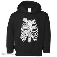 Ribcage Cats Pastel Goth Alt Clothes Aesthetic Egirl Toddler Hoodie thumb 0