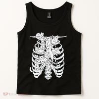 Ribcage Cats Pastel Goth Alt Clothes Aesthetic Egirl Tank Top thumb 2