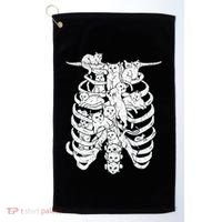Ribcage Cats Pastel Goth Alt Clothes Aesthetic Egirl Golf Towel thumb 0