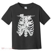 Ribcage Cats Pastel Goth Alt Clothes Aesthetic Egirl Toddler T-Shirt thumb 0