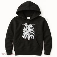Ribcage Cats Pastel Goth Alt Clothes Aesthetic Egirl Kids Hoodie thumb 0