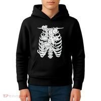 Ribcage Cats Pastel Goth Alt Clothes Aesthetic Egirl Kids Hoodie thumb 4