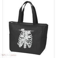 Ribcage Cats Pastel Goth Alt Clothes Aesthetic Egirl Tote Bag thumb 3