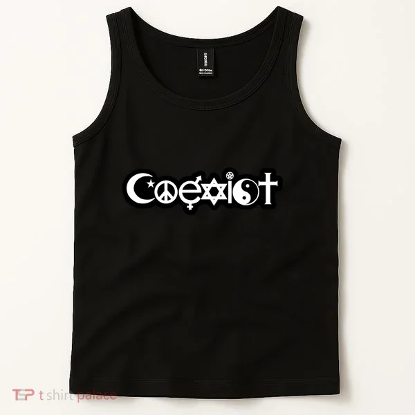 Religions Coexist Peaceful Unity Interfaith Religious Tank Top
