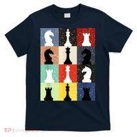 Retro Chess Player Shirt Gift Vintage Chess Pieces T-Shirt thumb 0