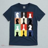 Retro Chess Player Shirt Gift Vintage Chess Pieces T-Shirt thumb 5