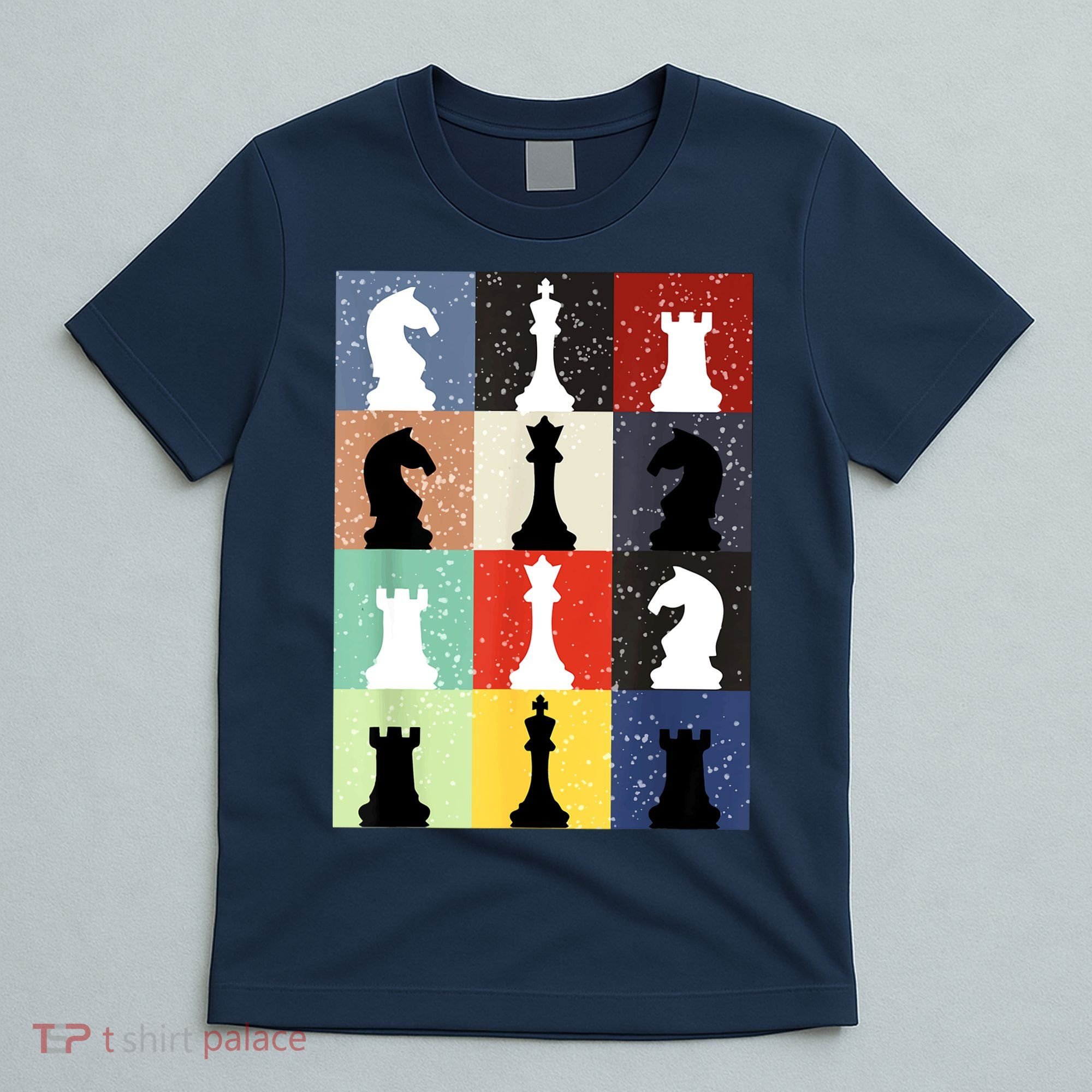 Retro Chess Player Shirt Gift Vintage Chess Pieces T-Shirt