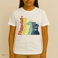 Retro Chess Player Shirt Gift Vintage Chess Pieces T-Shirt thumb 4