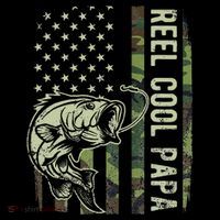 Reel Cool Papa Camouflage American Flag Fathers Day Coffee Mug thumb 5