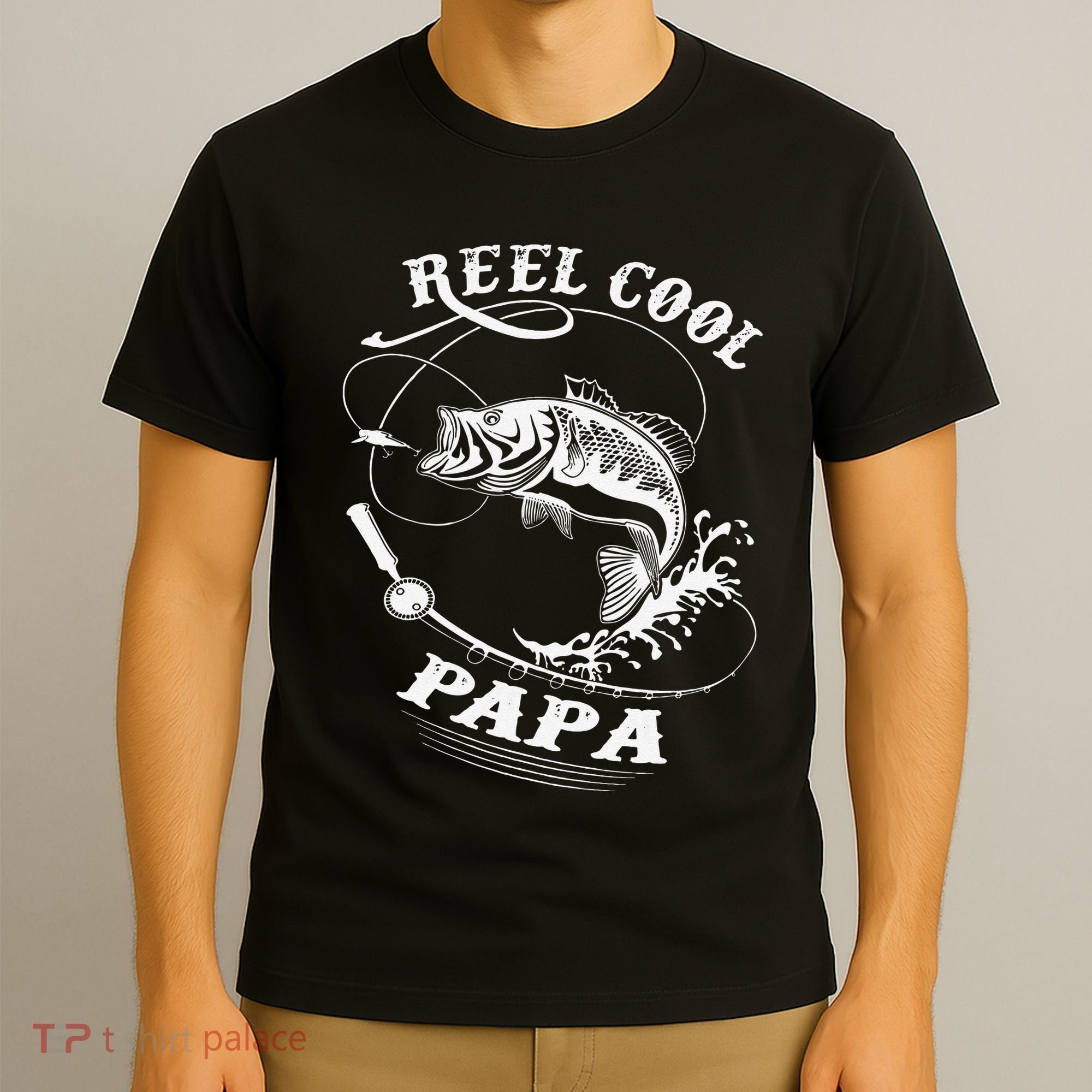Reel Cool Papa For Fishing Nature Lovers Day T-Shirt