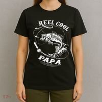 Reel Cool Papa For Fishing Nature Lovers Day T-Shirt thumb 4
