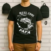Reel Cool Papa For Fishing Nature Lovers Day T-Shirt thumb 6