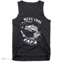 Reel Cool Papa For Fishing Nature Lovers Day Tank Top thumb 0