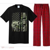 Reel Cool Papa Camouflage American Flag Fathers Day Pajama Set thumb 0