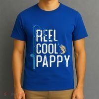 Reel Cool Pappy Vintage Funny Fishing Rod Funny Gift For Pappy Cool Gift T-Shirt thumb 3