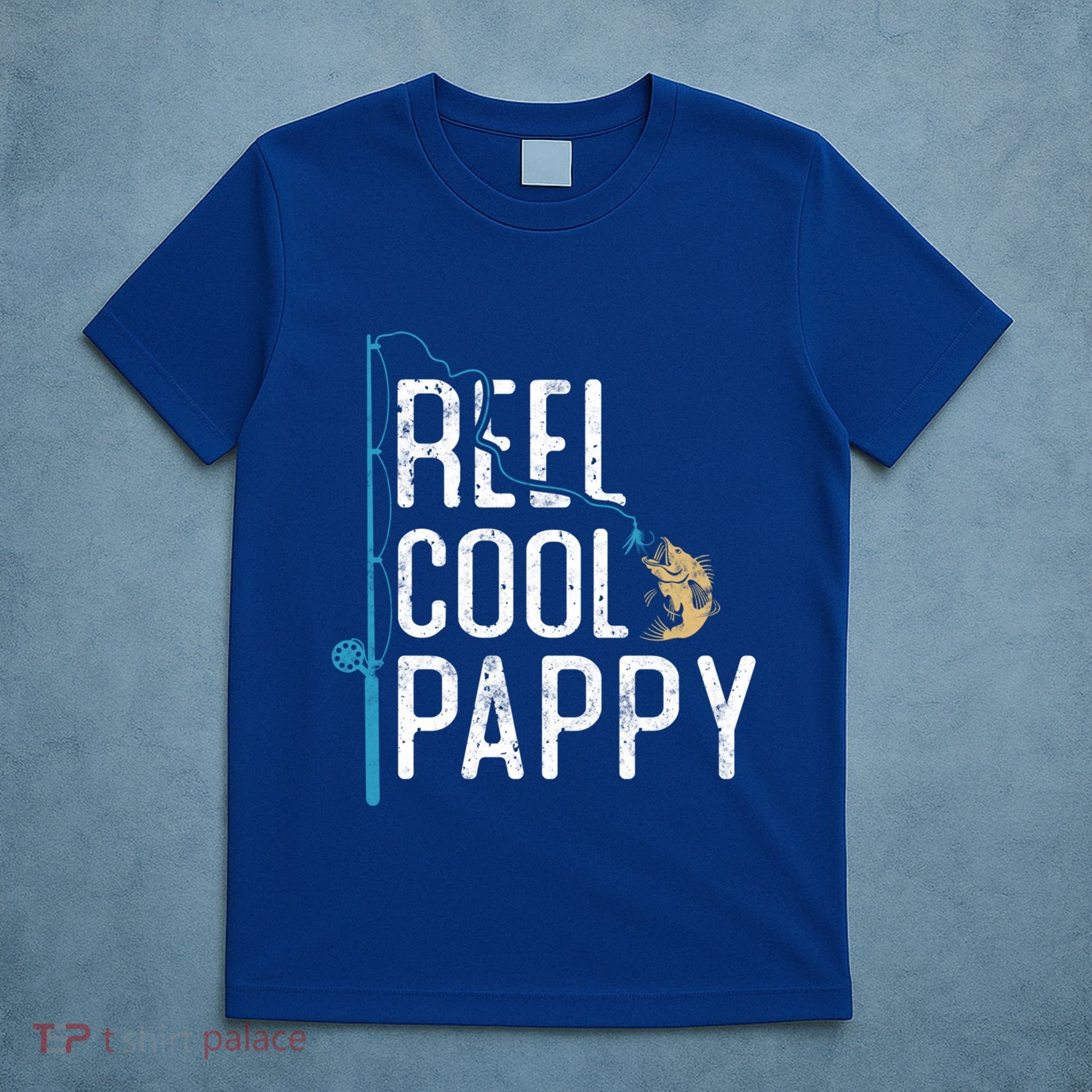 Reel Cool Pappy Vintage Funny Fishing Rod Funny Gift For Pappy Cool Gift T-Shirt