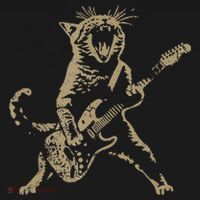 Rock Cat Playing Guitar Funny Guitar Cat Pajama Set thumb 2